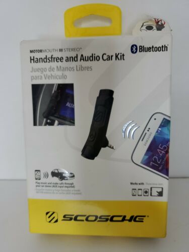 Scosche Bluetooth Aux Hands-Free Audio Car Kit Destroyed Box - Fresh Stock Dated December 2025