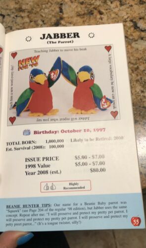 The beanie baby handbook 1998 edition by Les and Sue Fox - Fresh Stock Dated December 2025