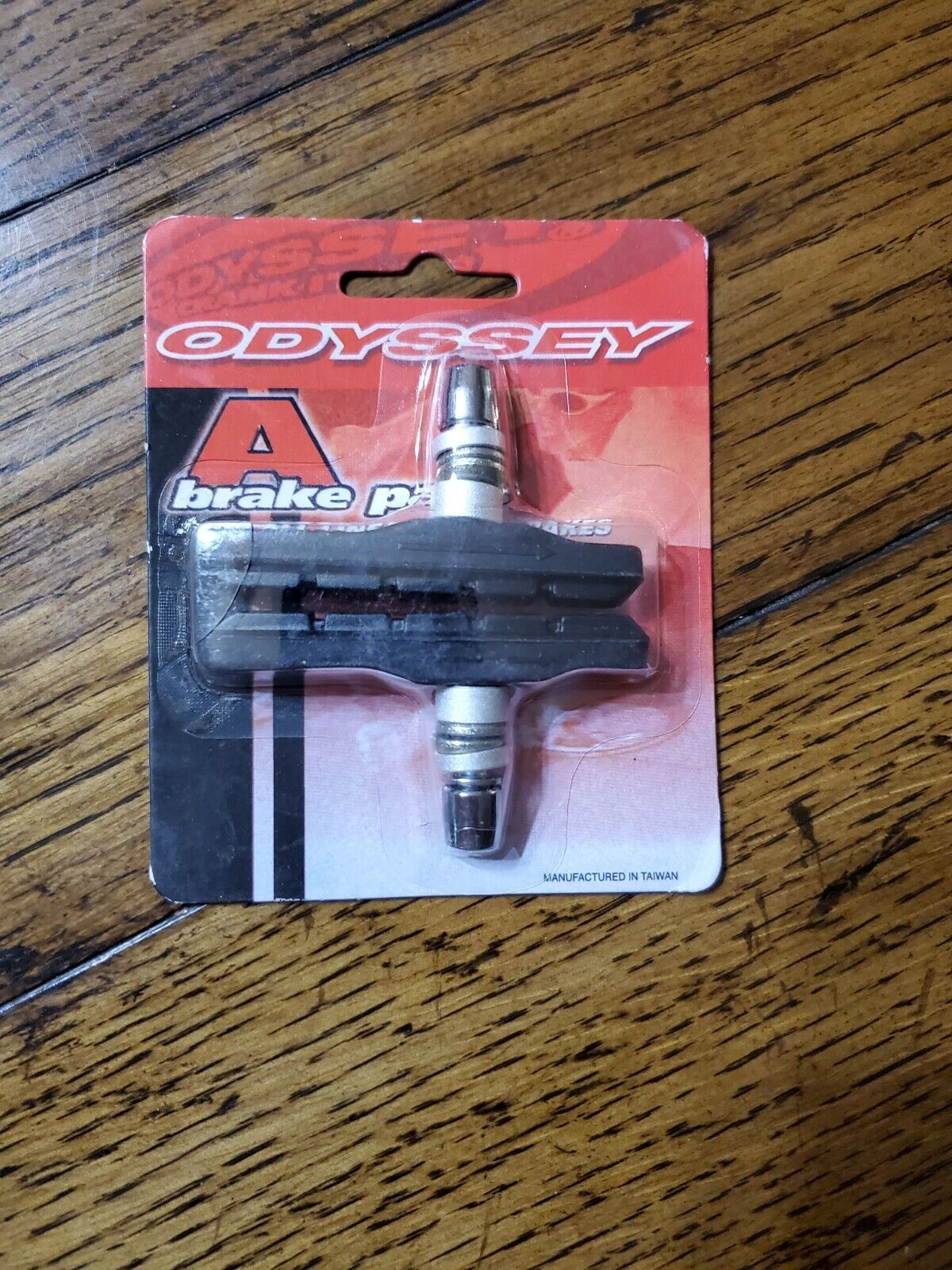 Odyssey A Bicycle Brake Shoes with Threaded Posts - Fresh Stock Dated February 2026