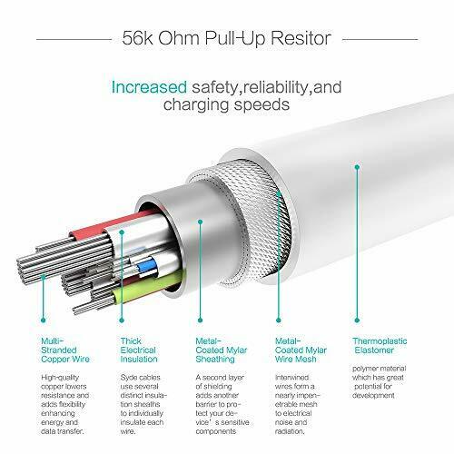 TUSITA Micro USB Power Extension Cable (20ft 6M) - Male to 6 feet, 20ft-White - Fresh Stock Dated February 2026
