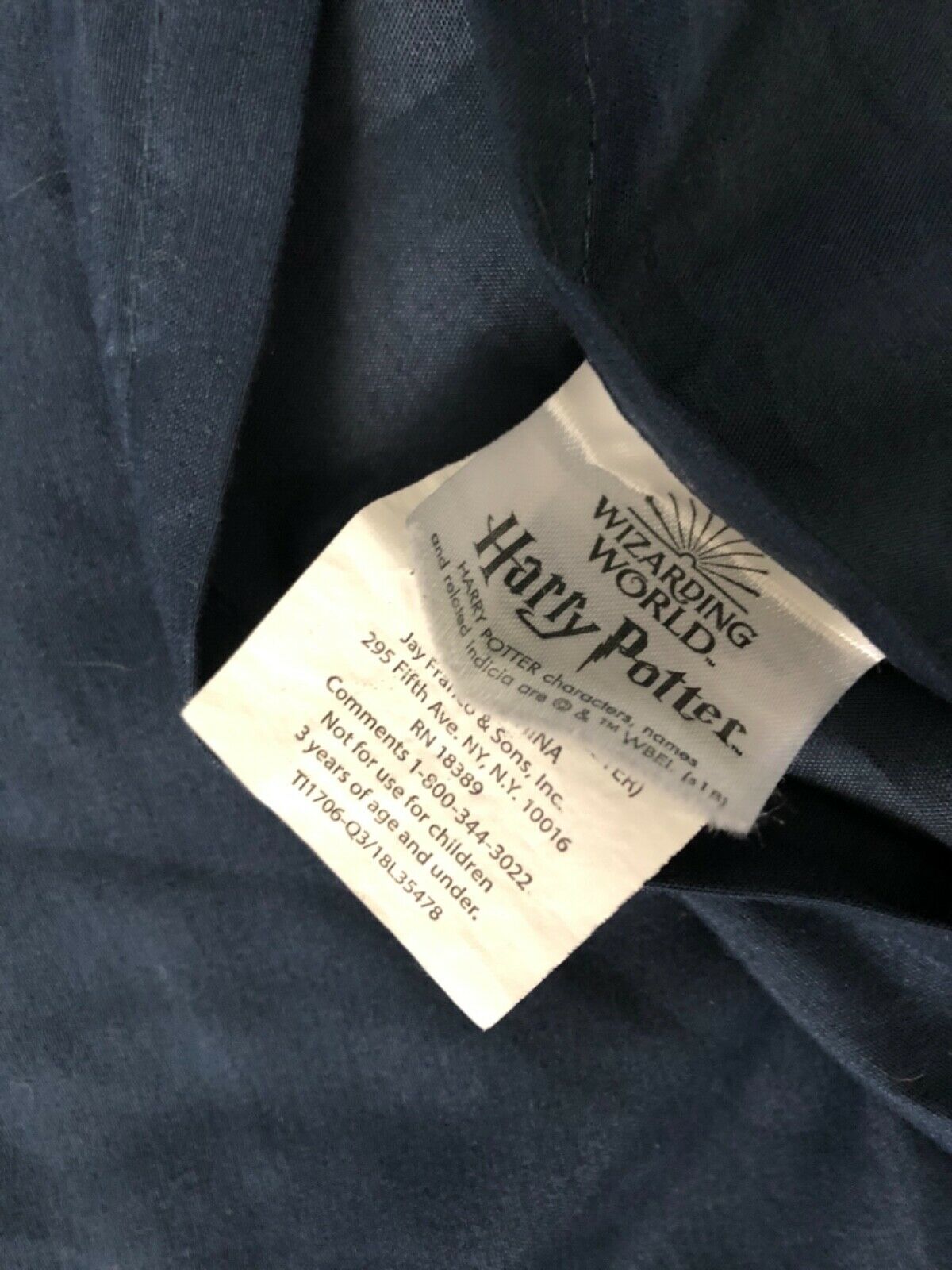 Harry Potter’s Hogwart’s Pillow Sham Queen Size Blue Gray - Fresh Stock Dated December 2025