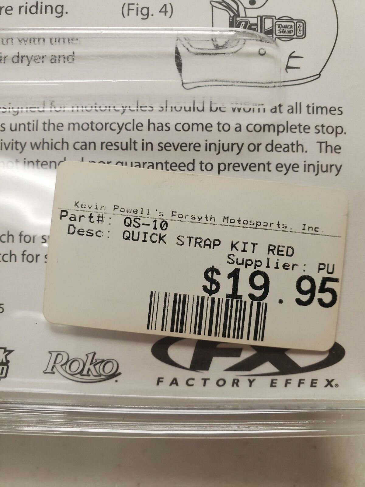 Quick Strap Red Universal Goggle Straps MX Motorcross Enduro Offroad #QS-10 - Fresh Stock Dated February 2026