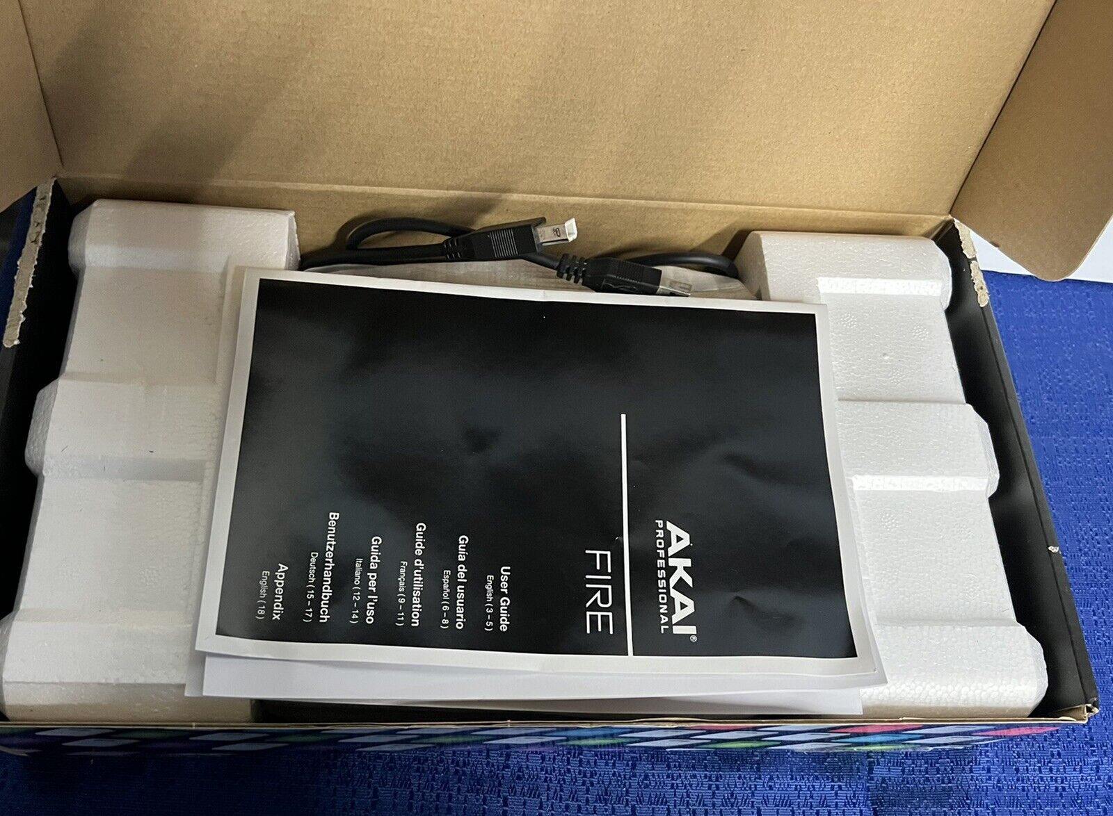 Akai Professional Fire FL Studio USB Midi Pad Controller Open Box - Fresh Stock Dated February 2026