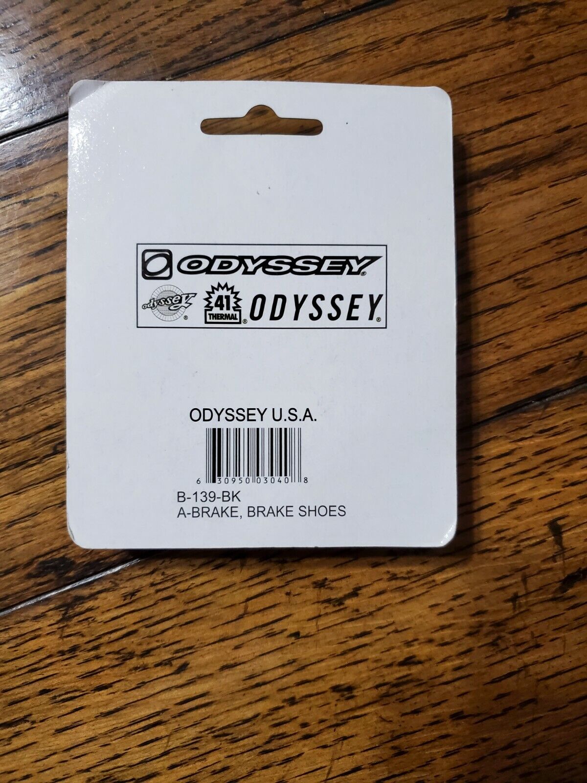 Odyssey A Bicycle Brake Shoes with Threaded Posts - Fresh Stock Dated February 2026