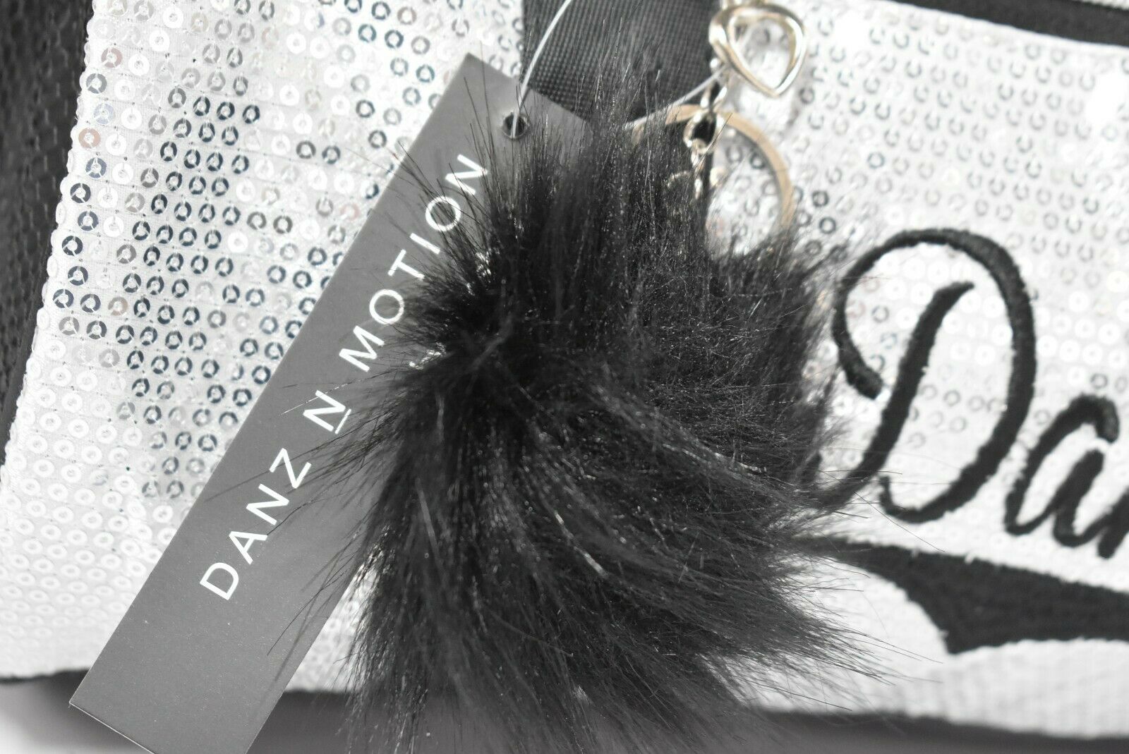 Danz N Motion Danshuz Girls Silver Black Sequin Duffle Dance Bag Small New - Fresh Stock Dated December 2025