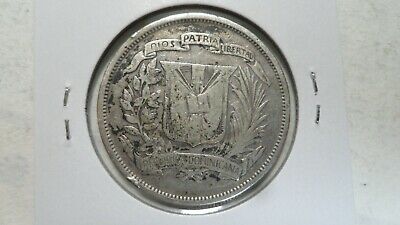 Dominican Republic 1/2 Peso (50 Centavos), 1937, F - Fresh Stock Dated February 2026