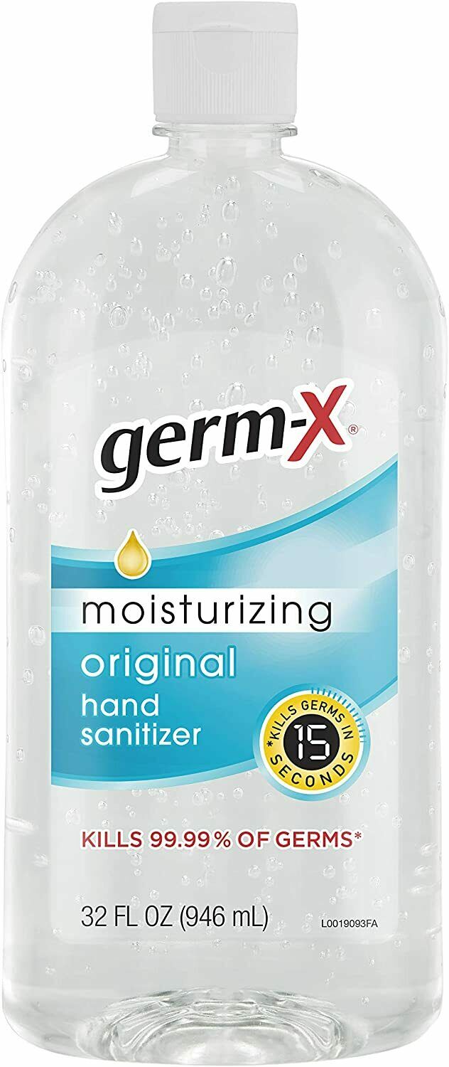 4 pack Germ-X Original Hand Sanitizer - 32 oz - Fresh Stock Dated February 2026