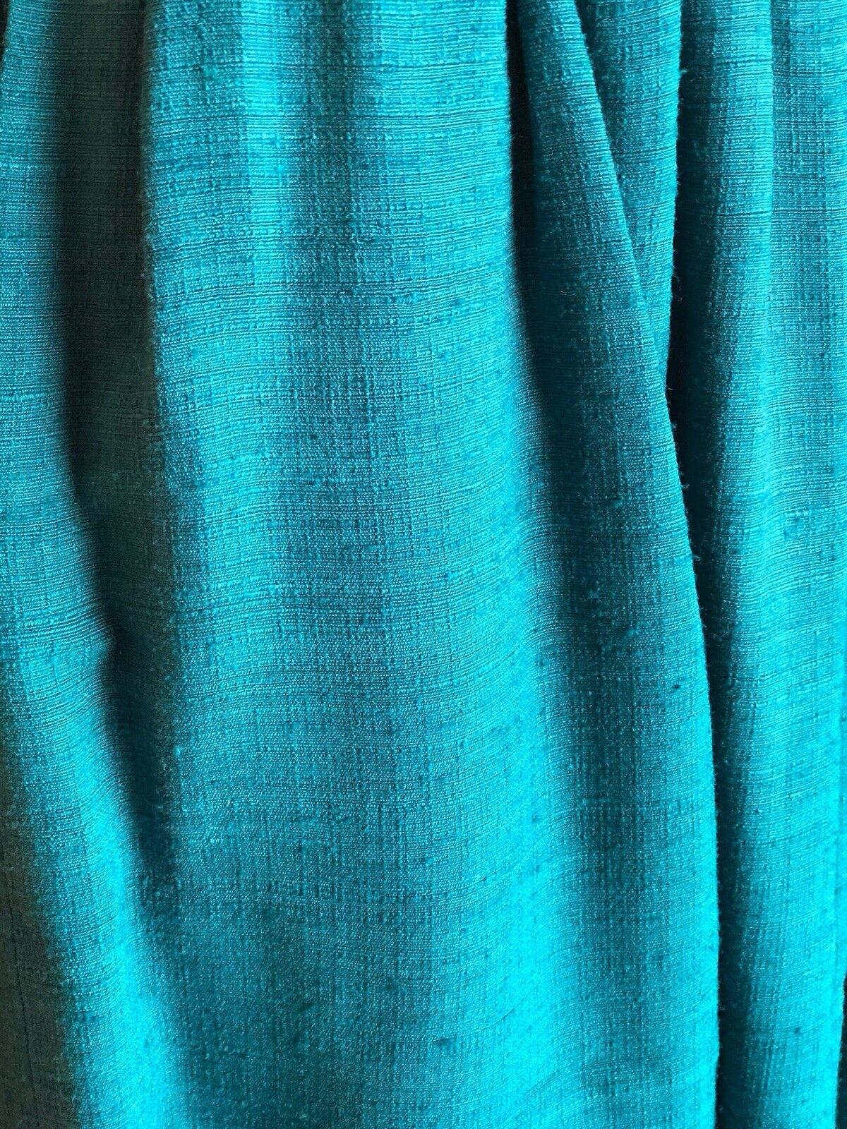 Vintage CAROLE LITTLE St-Tropez West 100% Silk Full Skirt Turquoise Red Hem Sm - Fresh Stock Dated March 2026