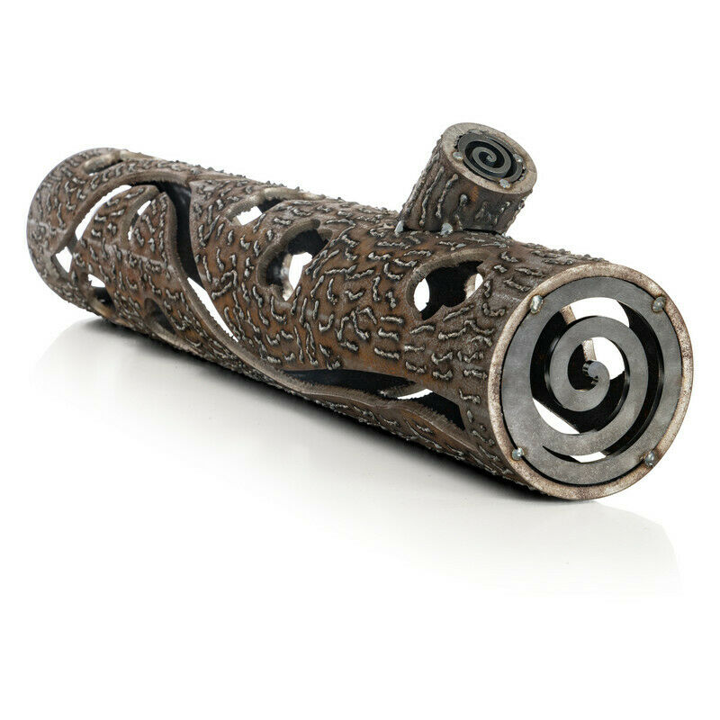 Maxam Decorative Metal Firewood Log for Gas and Propane Outdoor Fireplace Pits - Fresh Stock Dated December 2025