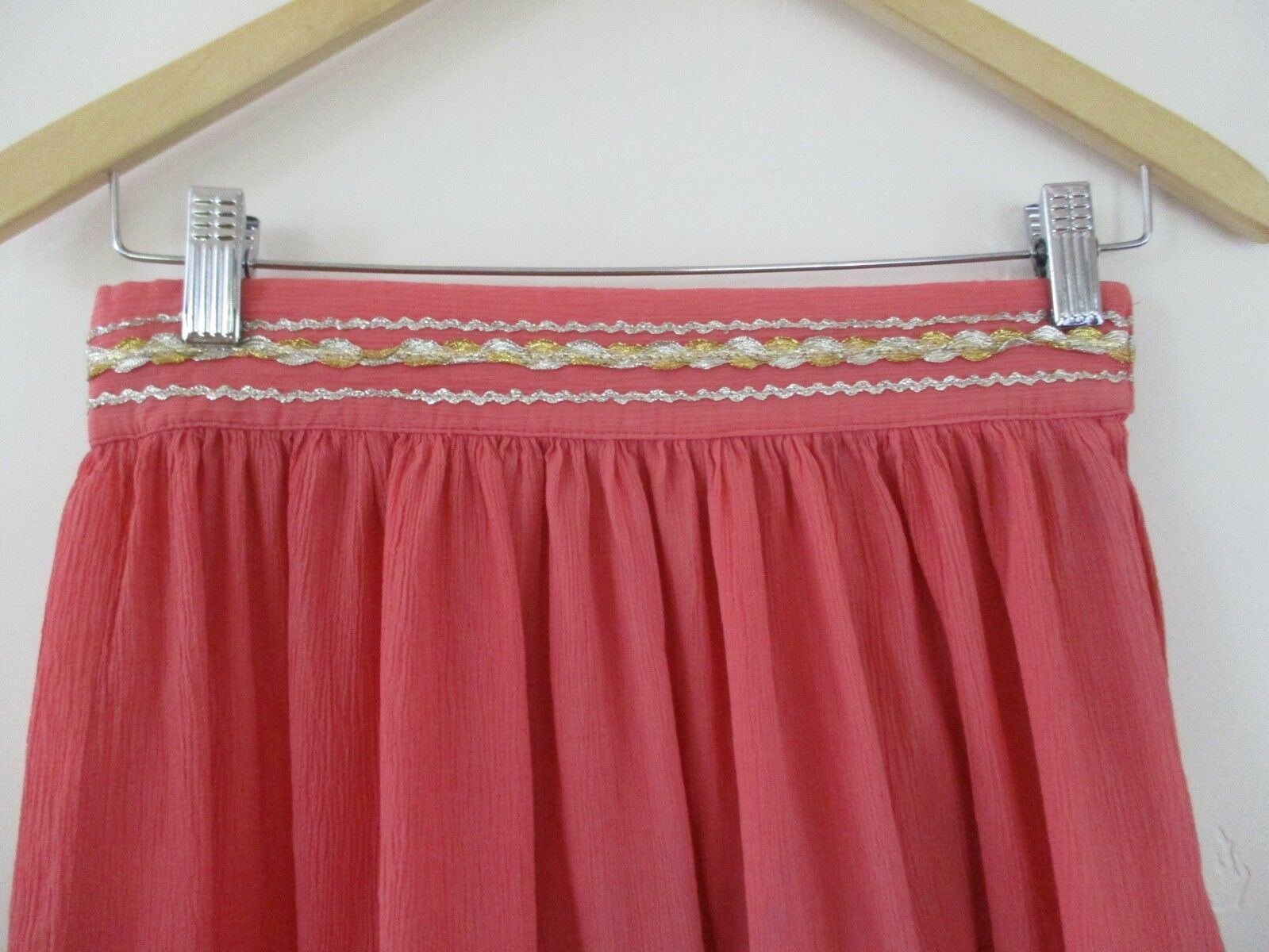 Women's Vintage skirt Pink Coral Southwest Navajo full S AS IS Native American - Fresh Stock Dated December 2025