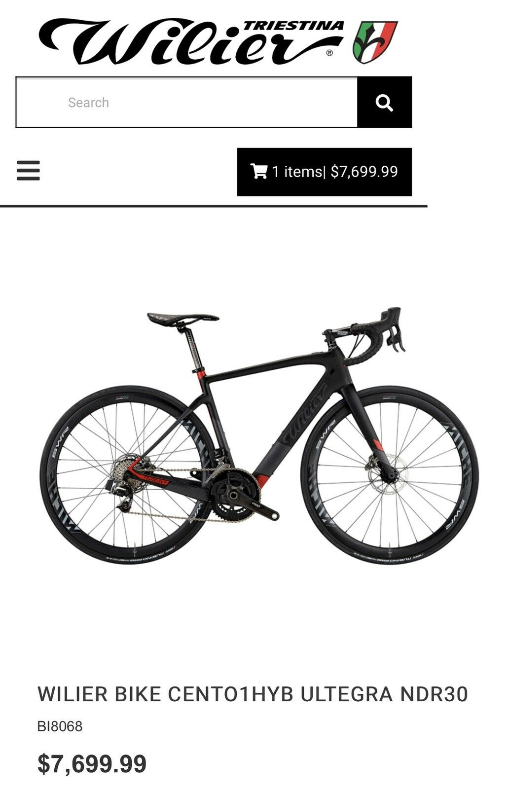 Wilier centro 1 hybrid Di2 Medium 54cm - Fresh Stock Dated February 2026