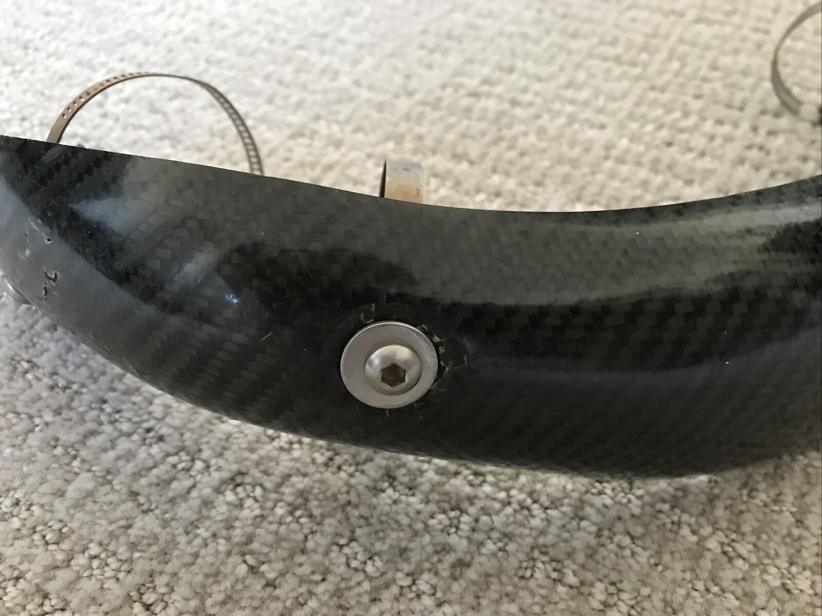 P3 Carbon Fiber Header Heat Shield 201077 KTM 450 SXF XCF FX450 FS450 FC450 - Fresh Stock Dated February 2026