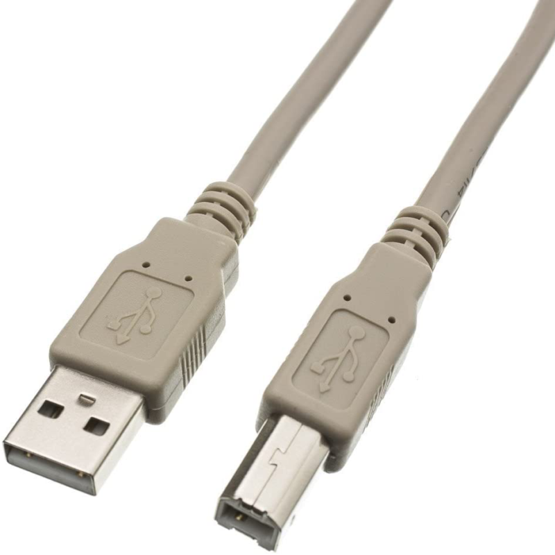 25 Foot USB 2.0 High Speed Connections Printer/Scanner Cable Compatible Beige - Fresh Stock Dated February 2026
