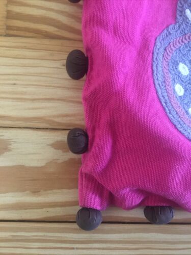 Pottery Barn Kids Woodland Butterfly  Pillow cover 16x16 Pom Pom Pink/purple - Fresh Stock Dated December 2025