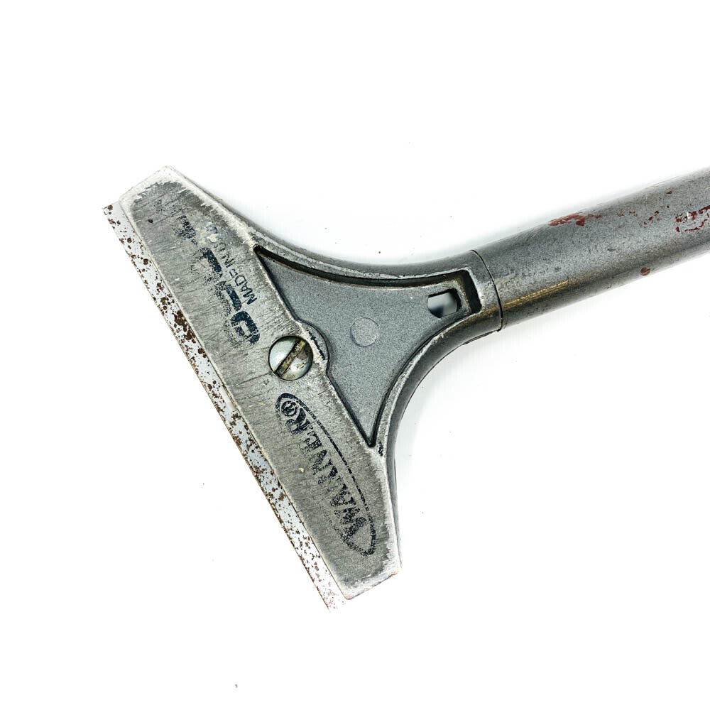 Warner 690 4 in Long Handle Wall Scraper, Hand Tool, Black, Made in USA - Fresh Stock Dated February 2026