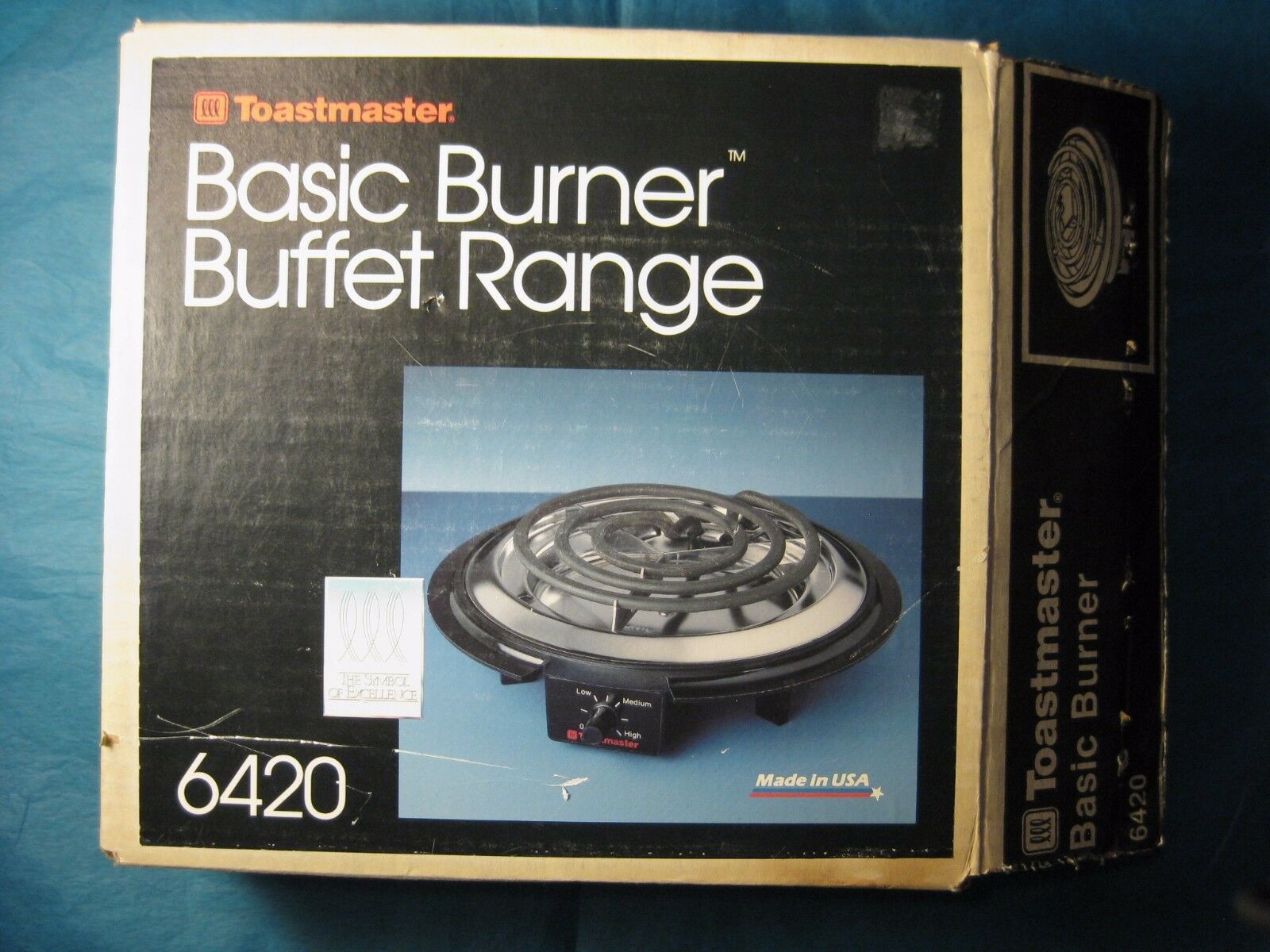 Vintage Toastmaster Basic Burner Buffet Range Burner Model 6420 New In Box - Fresh Stock Dated February 2026