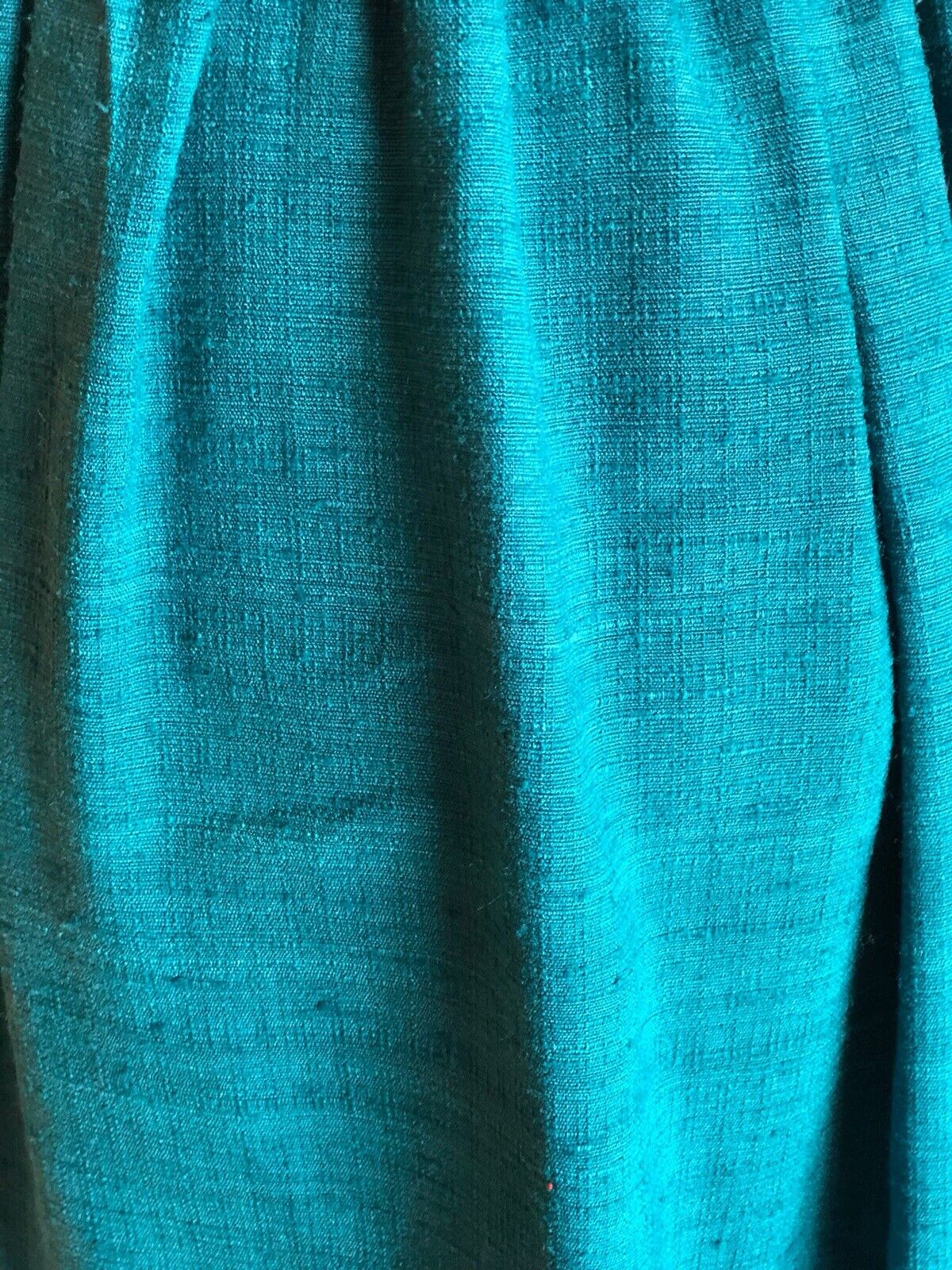 Vintage CAROLE LITTLE St-Tropez West 100% Silk Full Skirt Turquoise Red Hem Sm - Fresh Stock Dated March 2026