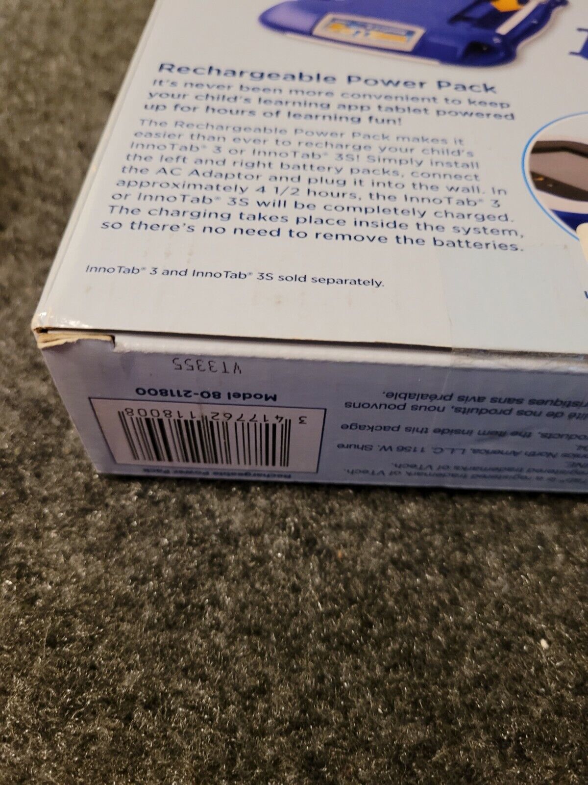 VTech InnoTab 3 & 3S Rechargeable Power Pack + AC Adaptor NEW N1 - Fresh Stock Dated February 2026