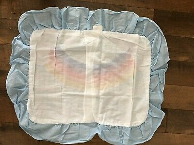 Vintage Pillow Sham Rainbow Ruffle 70's Sears Bedding  Set NIP Standard Pride - Fresh Stock Dated December 2025