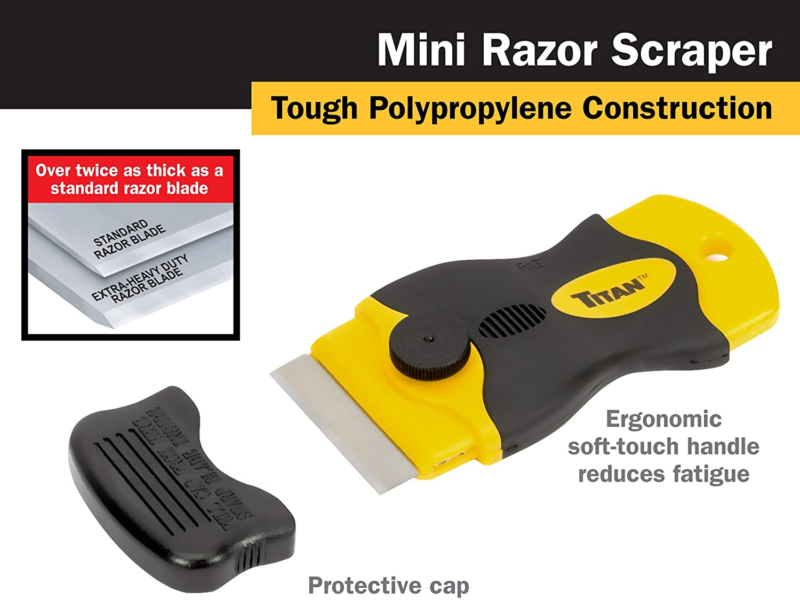 Titan Tools 12031 Mini Razor Scraper w/ Steel Blade - Fresh Stock Dated December 2025