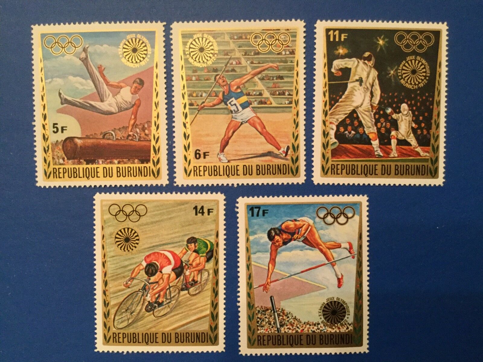 Stamps,  Burundi, Scott#399-404 - Fresh Stock Dated December 2025