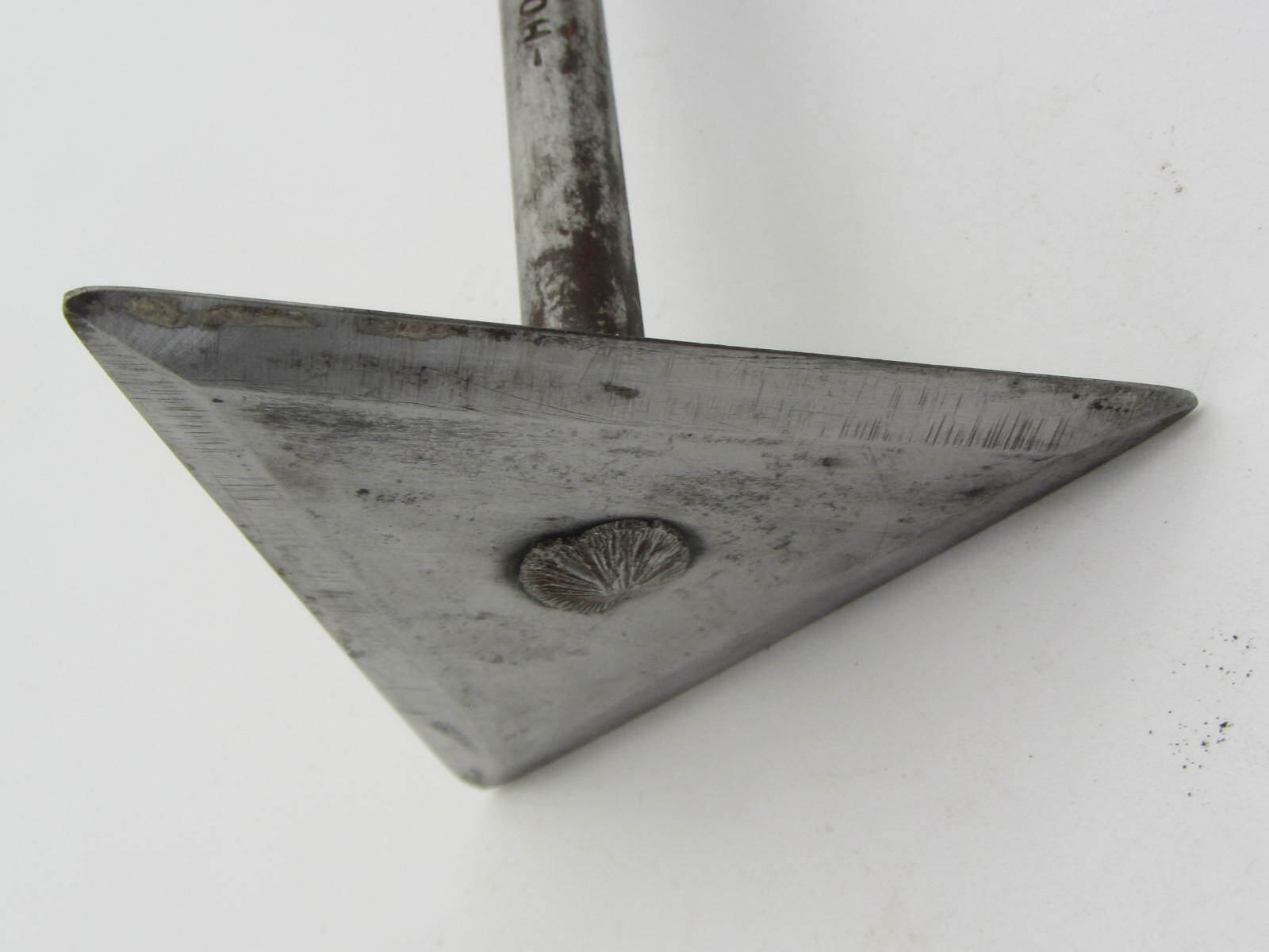 Vintage HOOD Triangular Paint Scraper Wood Handle 8.75