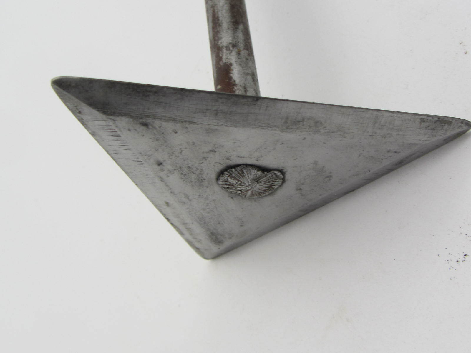 Vintage HOOD Triangular Paint Scraper Wood Handle 8.75