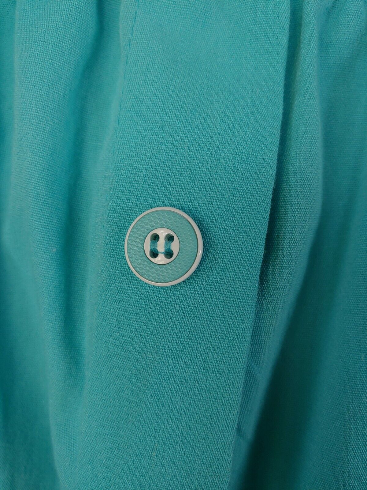 Vintage Mint Green Skirt with Button Down Front & Pockets - Fresh Stock Dated March 2026