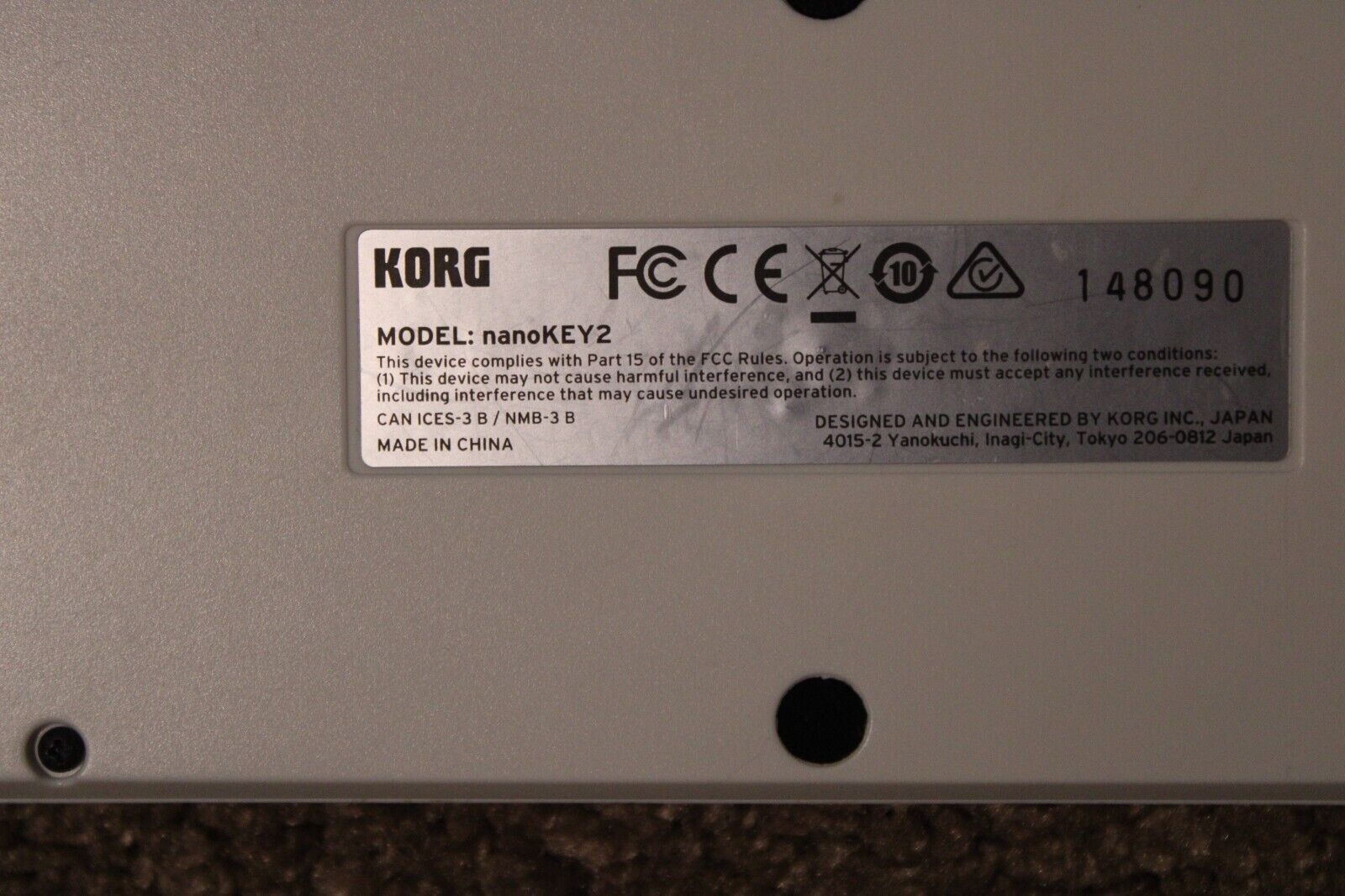 Korg nanoKEY2 25-key Keyboard Controller - White (Used) - Fresh Stock Dated February 2026