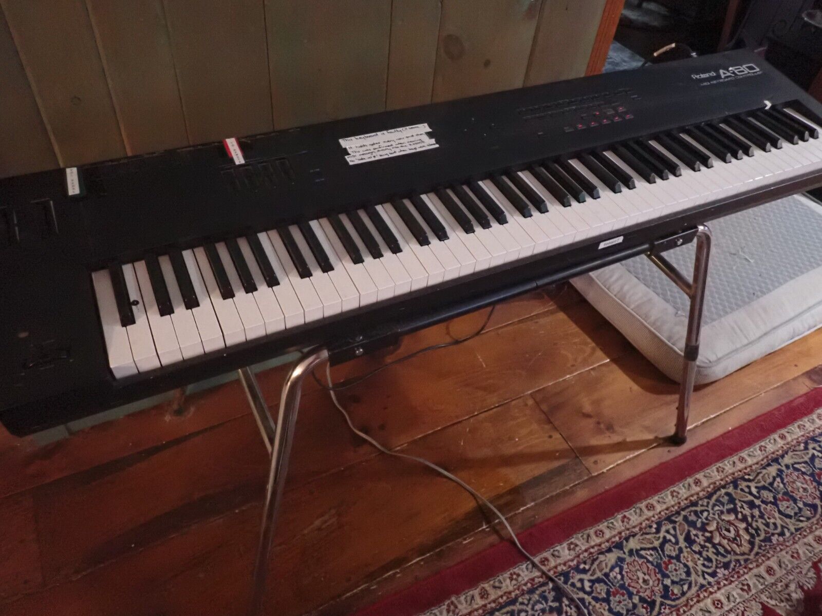 Roland A-80 MIDI Keyboard - for parts or repair with stand - comes as is. - Fresh Stock Dated February 2026