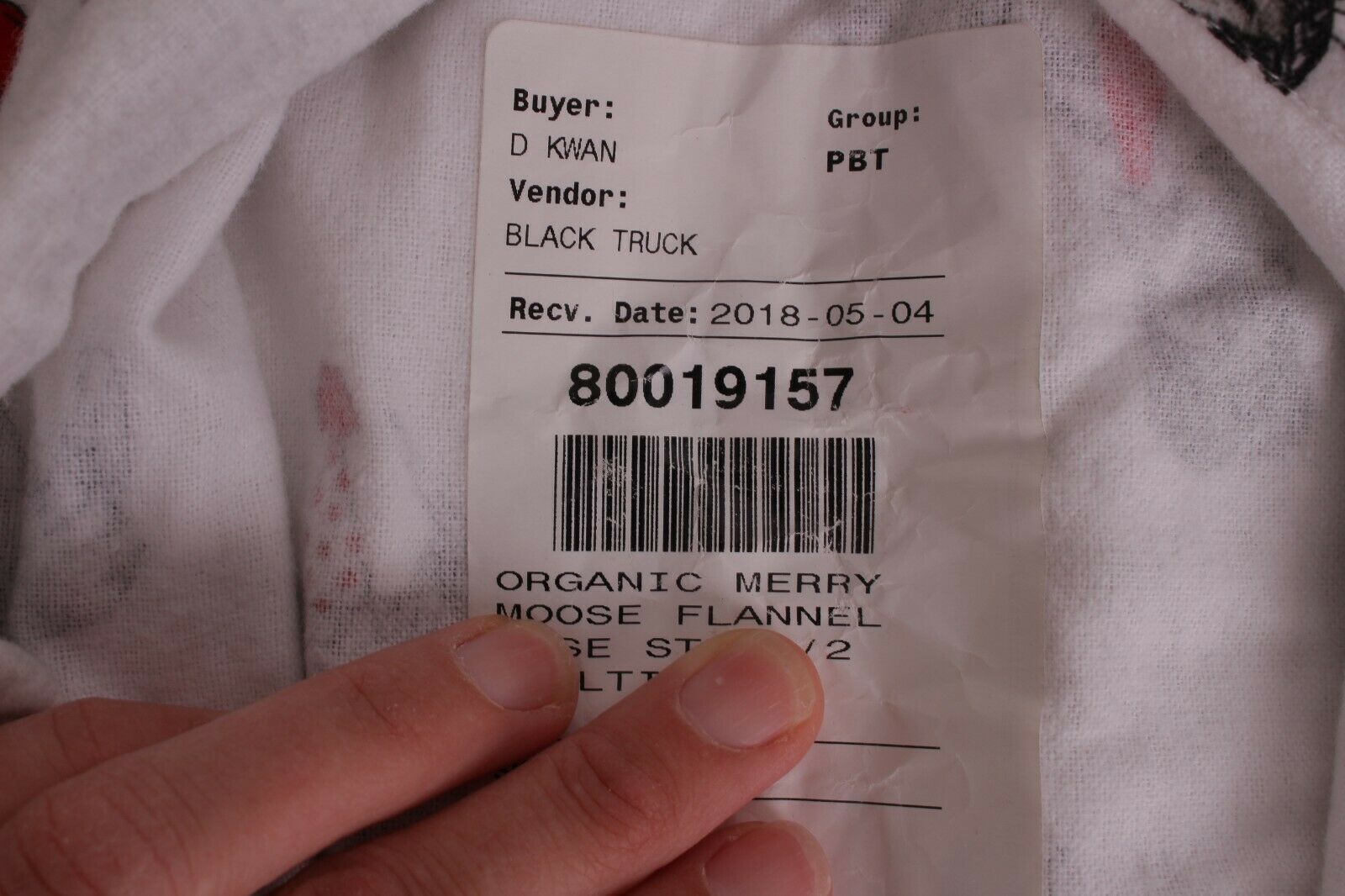 Pottery Barn PB Teen Merry Moose flannel standard pillow sham *sample - Fresh Stock Dated February 2026