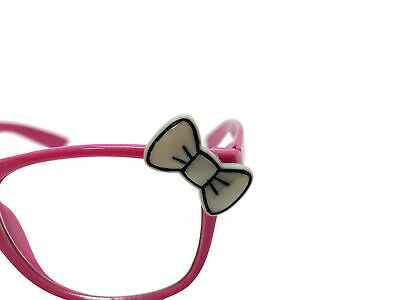 Pink Glasses With White Bow Hello Kitty Nerd Accessory Adult - Fresh Stock Dated February 2026