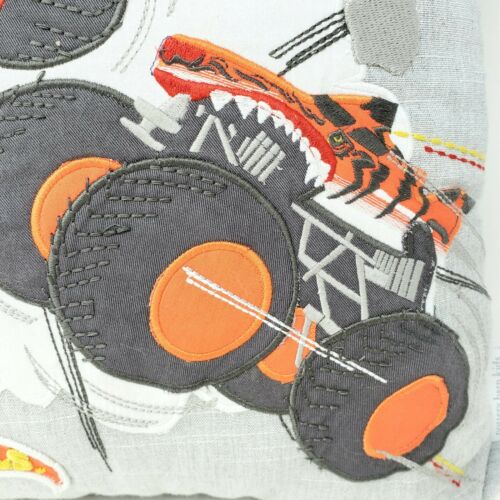 Pottery Barn Kids Hot Wheels Truck Gray Decorative 18