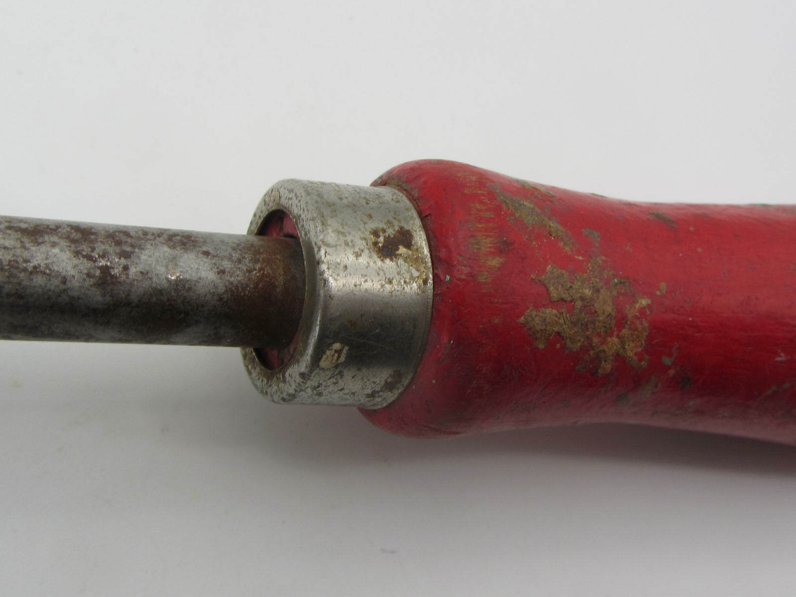 Vintage HOOD Triangular Paint Scraper Wood Handle 8.75