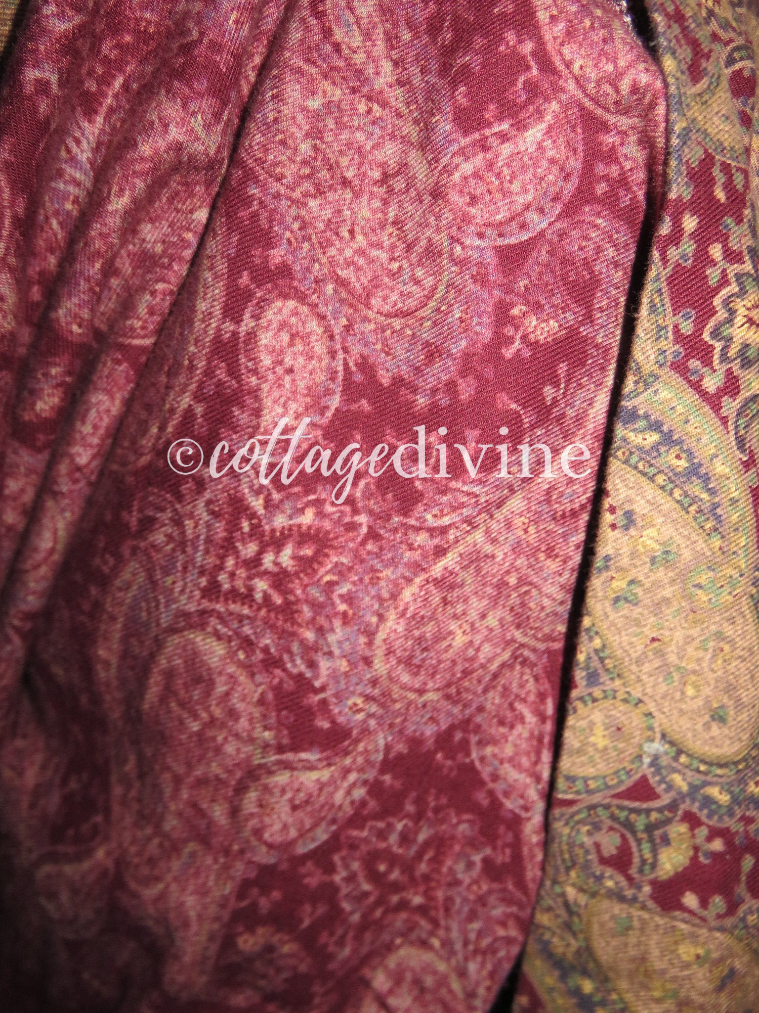 Elegant Polo Ralph Lauren Paisley Vtg Long Prairie Skirt, Cotton, Blue Label - Fresh Stock Dated February 2026