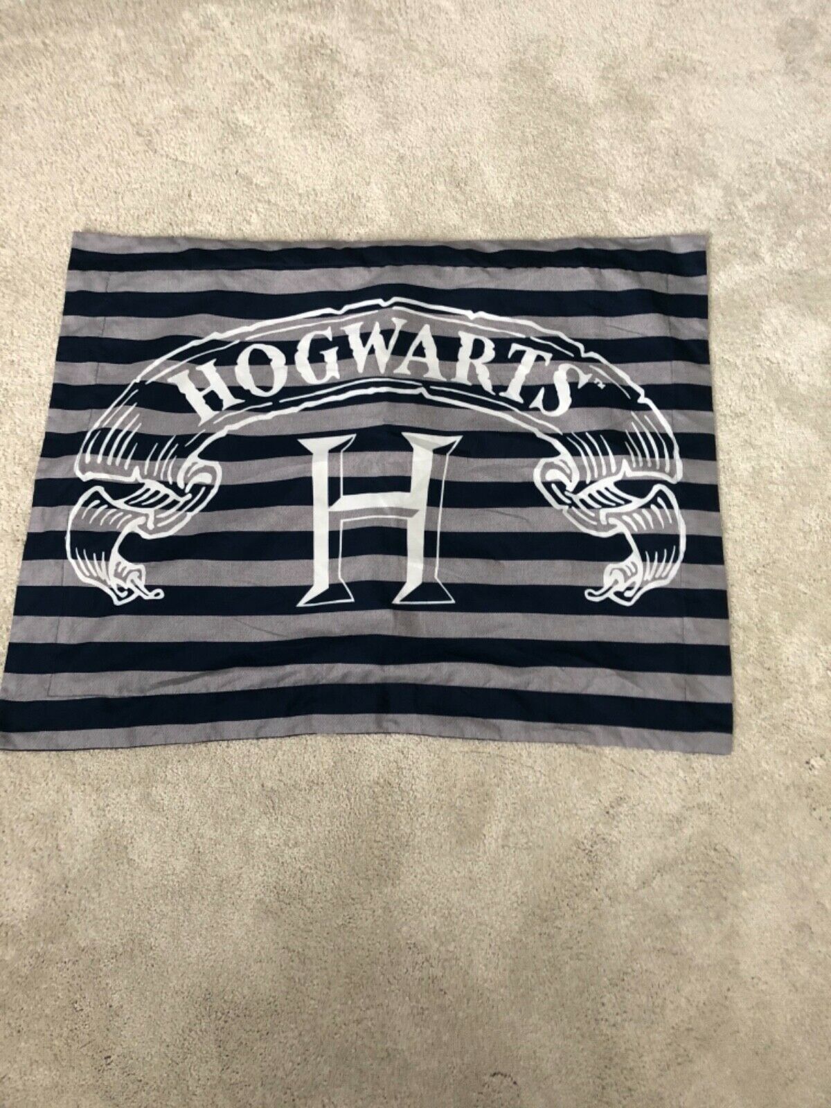 Harry Potter’s Hogwart’s Pillow Sham Queen Size Blue Gray - Fresh Stock Dated December 2025
