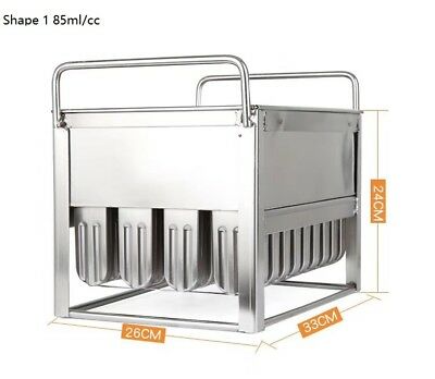 Commercial popsicle molds ice cream molds  reuseable 6 different size to select - Fresh Stock Dated December 2025