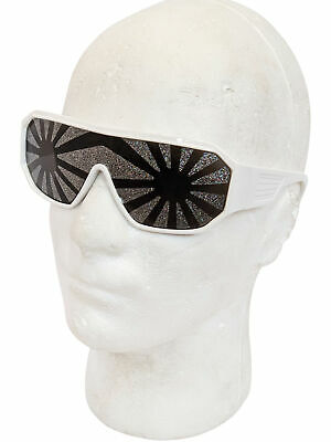 Silver Star Burst Sunglasses White Macho Man Randy Savage Costume Party Shades - Fresh Stock Dated February 2026