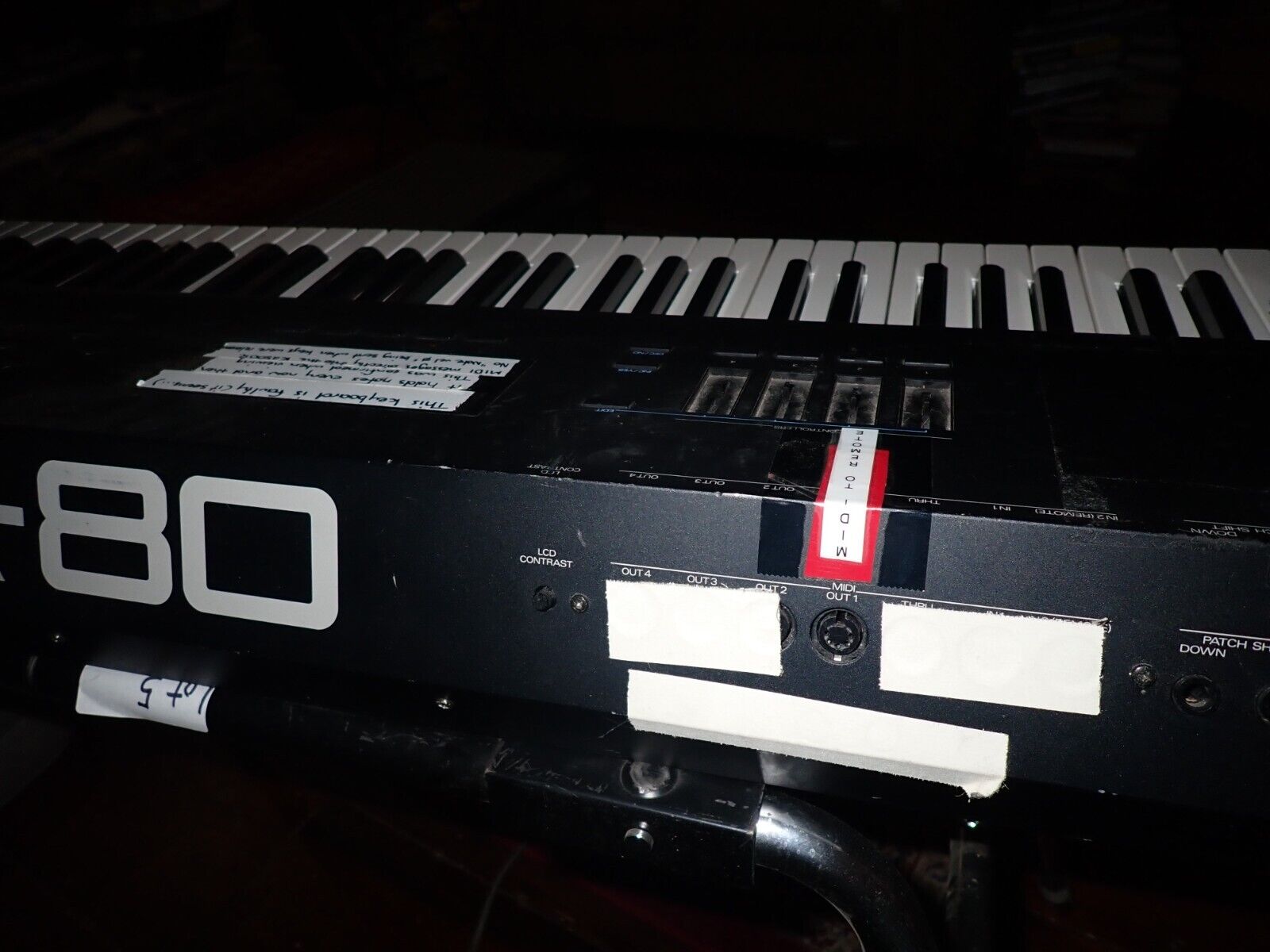 Roland A-80 MIDI Keyboard - for parts or repair with stand - comes as is. - Fresh Stock Dated February 2026