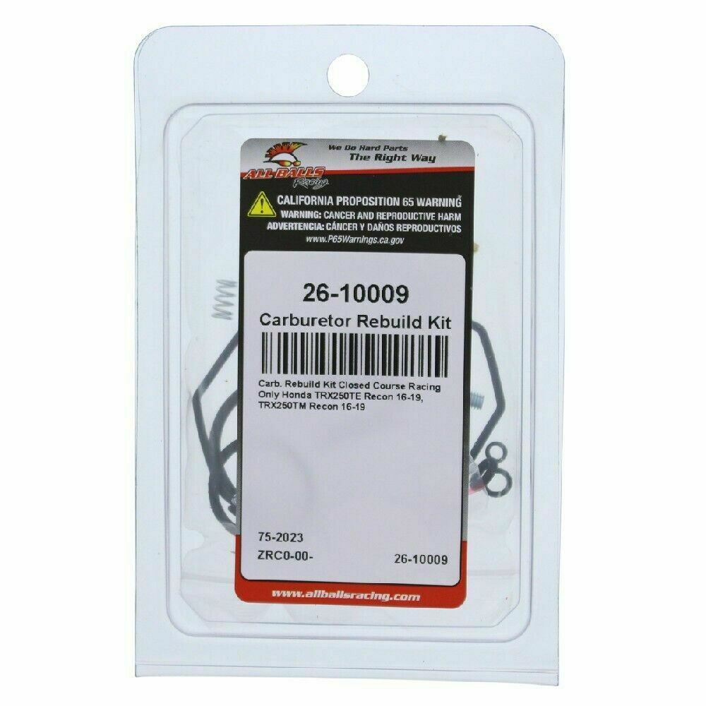 All Balls Carb Carburetor Rebuild Kit For 16-20 Honda TRX 250 TE Recon ES 2x4 - Fresh Stock Dated February 2026