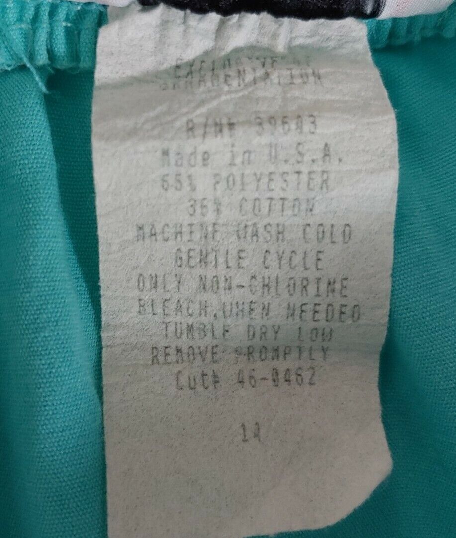 Vintage Mint Green Skirt with Button Down Front & Pockets - Fresh Stock Dated March 2026