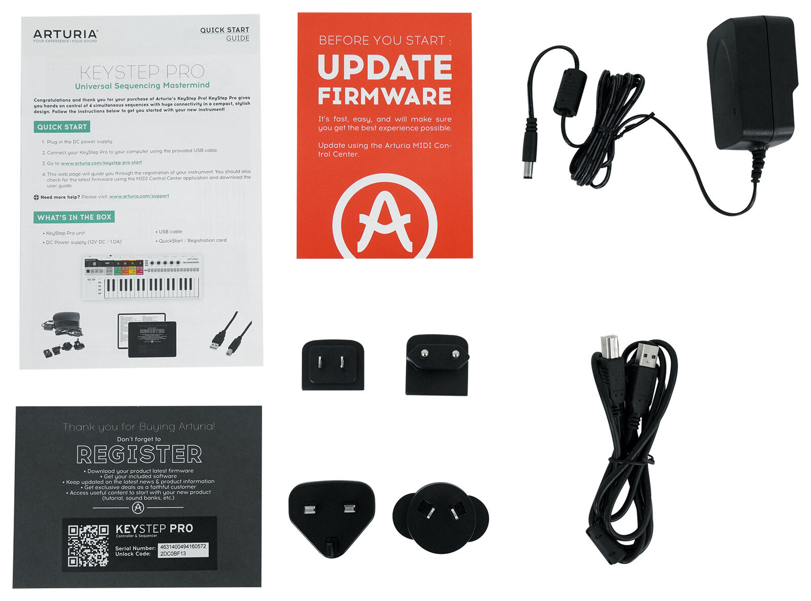 Arturia Keystep Pro Sequencer 37-Key Midi USB DJ/Recording Keyboard Controller - Fresh Stock Dated February 2026