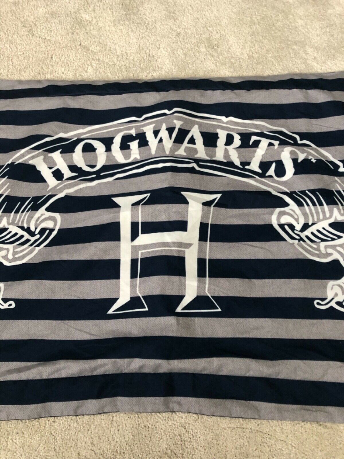 Harry Potter’s Hogwart’s Pillow Sham Queen Size Blue Gray - Fresh Stock Dated December 2025