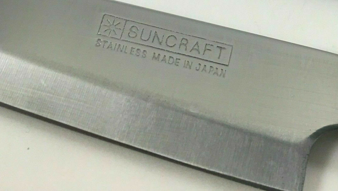 Kotobuki Japanese Suncraft Stainless Kitchen Picnic Fruit Knife Red Wood Cover - Fresh Stock Dated December 2025