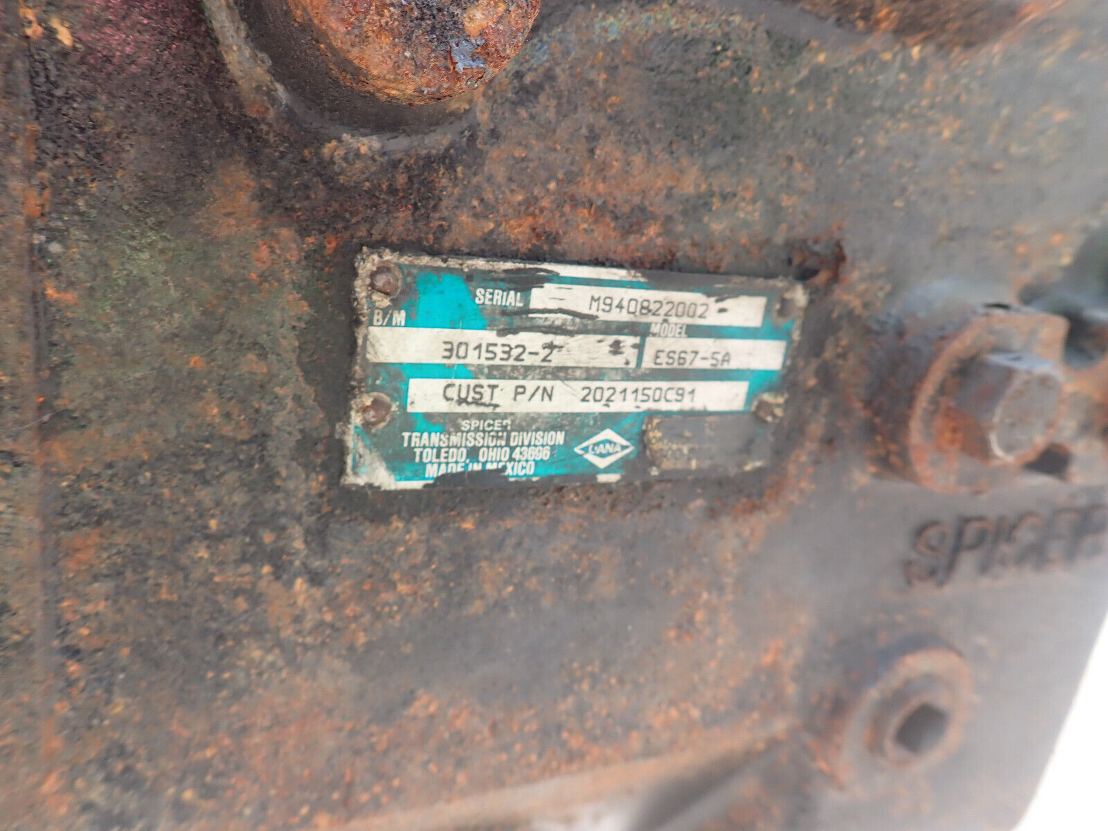 Dana Spicer Manual Transmission ES67-5A TRUCK 2021150C91 ES675A REBUILT!! - Fresh Stock Dated February 2026