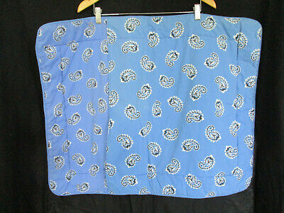 Vintage Coming Home Standard Pillow Sham Western Cowboy Cowgirl Blue Made USA - Fresh Stock Dated December 2025