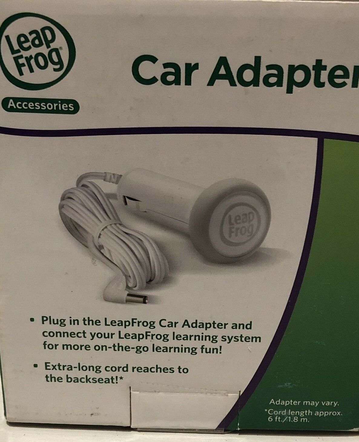 Leap Frog Car Adapter - NIB - Fresh Stock Dated February 2026