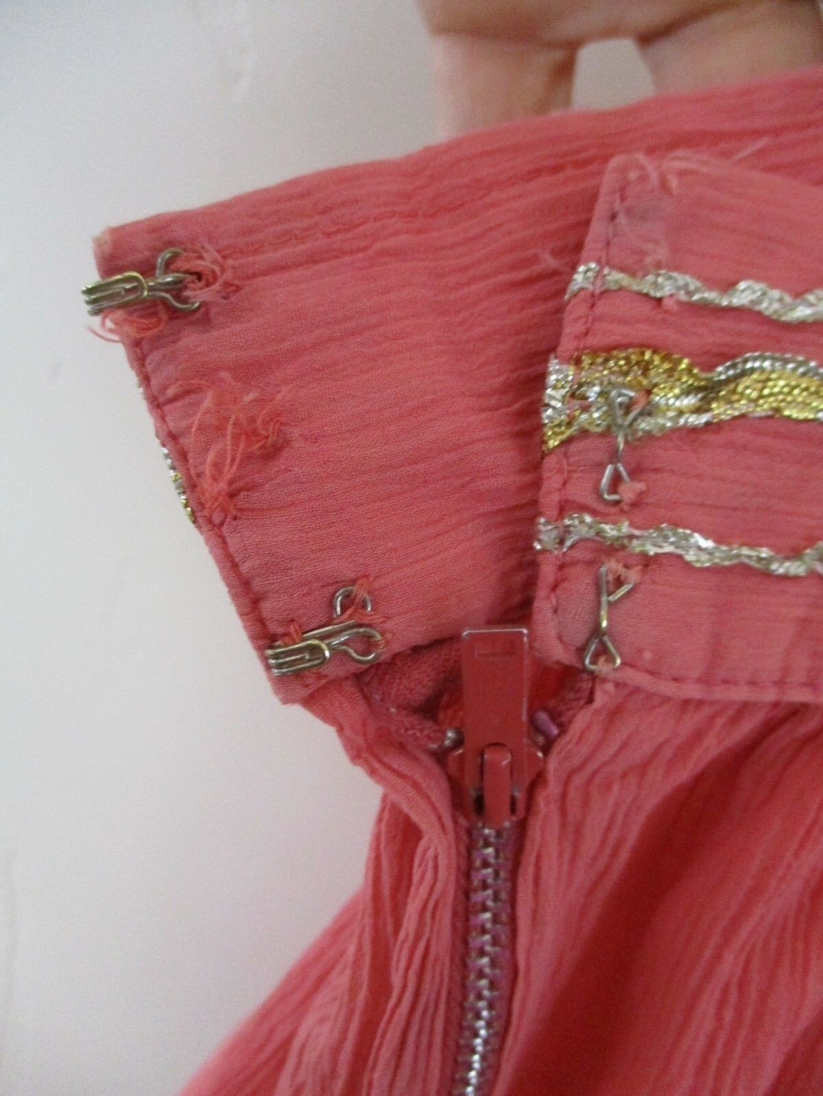 Women's Vintage skirt Pink Coral Southwest Navajo full S AS IS Native American - Fresh Stock Dated December 2025