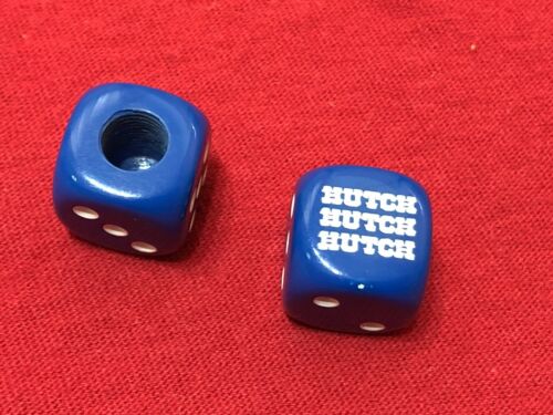 Blue Hutch Trickstar Valve Stem Caps Dice OLD SCHOOL BMX Trick Star - Fresh Stock Dated December 2025