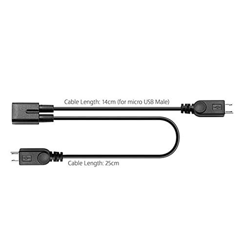 CY Micro USB Female to 2 Male Splitter Extension usb 1 2 - Fresh Stock Dated February 2026